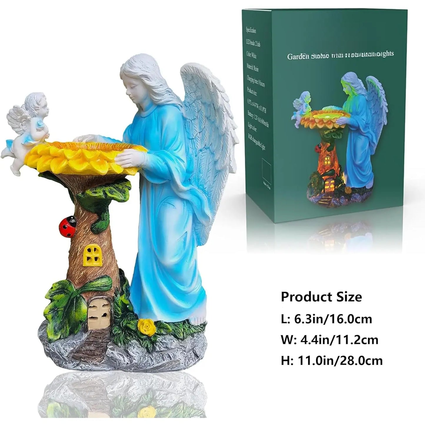 👼Mesmerizing Color-Changing Angel Garden Statue Light
