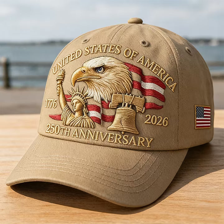 🗽Eagle & Liberty – United States 250th Anniversary Printed Hat🦅(Breathable & Lightweight Comfort & Unisex Fit)