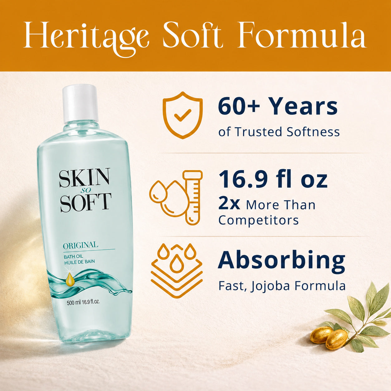 🛁 Indulge in Pure Luxury - 49% OFF - ✨ Skin So Soft Original Bath Oil - For Silky Smooth Skin & Natural Mosquito Protection!