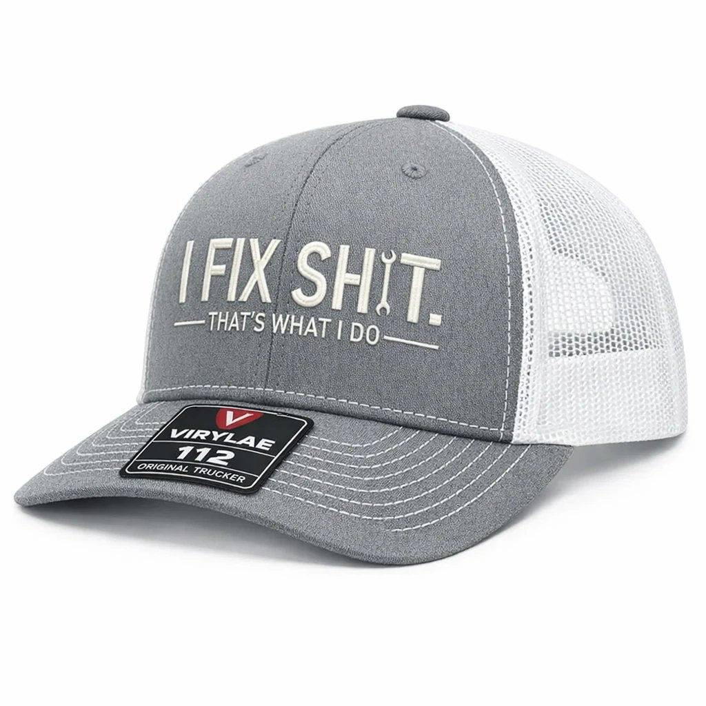 💥LAST DAY49% OFF-🛠️ I Fix Shit Trucker Hat – Funny Mechanic & Fixer Cap