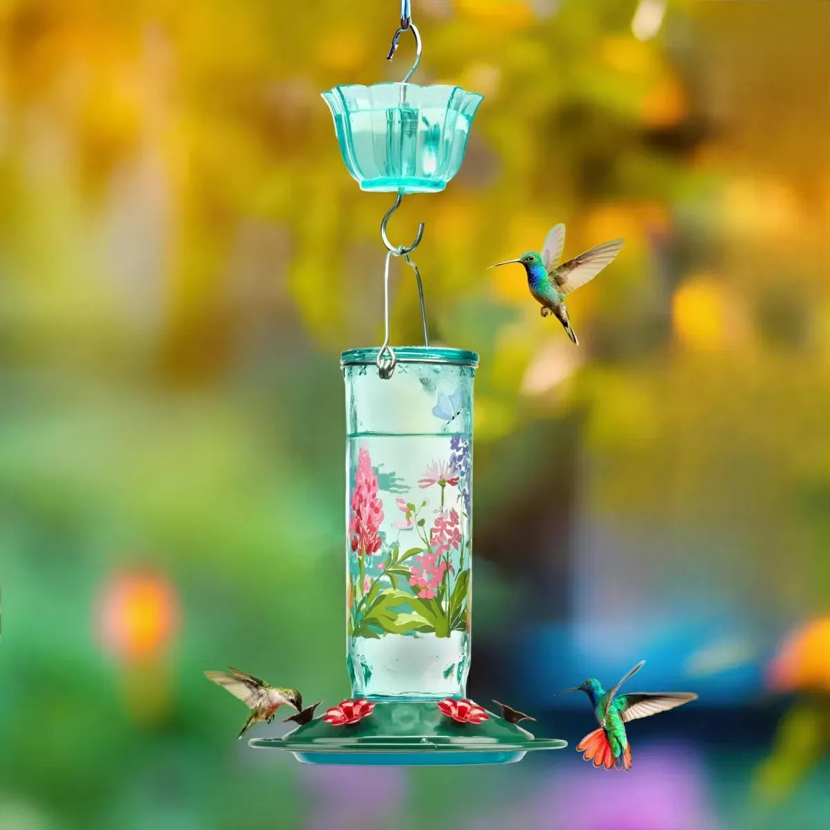💖Mother's Day 49% OFF ✨Hummingbird Feeder with Floral Patterns