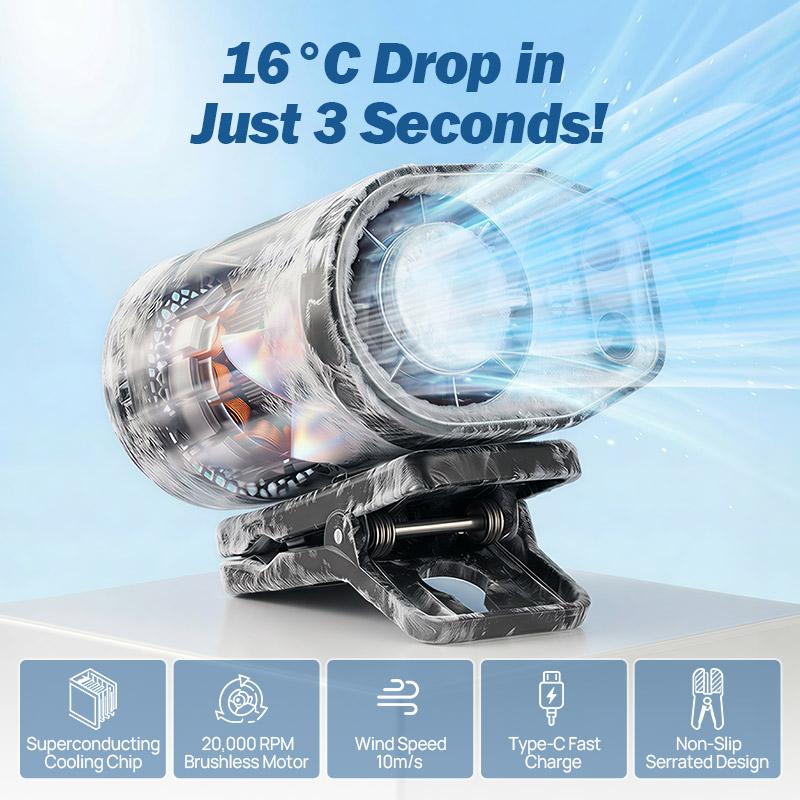 🔥2026 Upgraded Model⚡Clip On Air Conditioner Fan