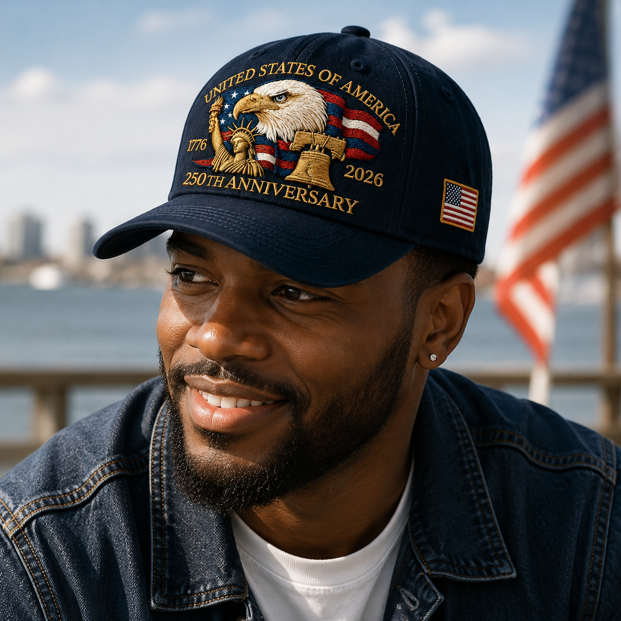 🗽Eagle & Liberty – United States 250th Anniversary Printed Hat🦅(Breathable & Lightweight Comfort & Unisex Fit)