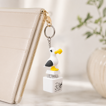 🐦 😂Seagull "MINE!" Sound Button Keychain – Real Sound & LED Light Fun Gift