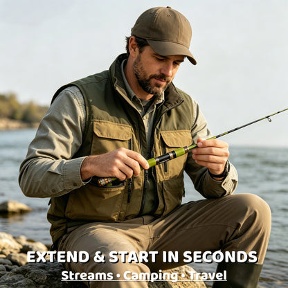 🎣 Ultra-Light Carbon Fiber Mini Fishing Rod