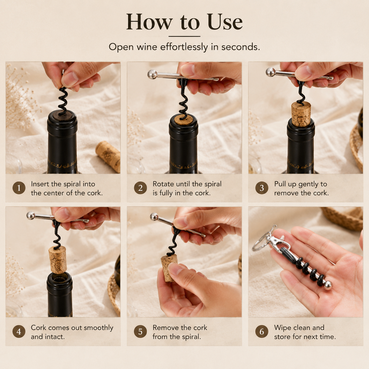 🔥LAST DAY 50% OFF🍾Mini Portable Pocket-Sized Wine Opener🍷