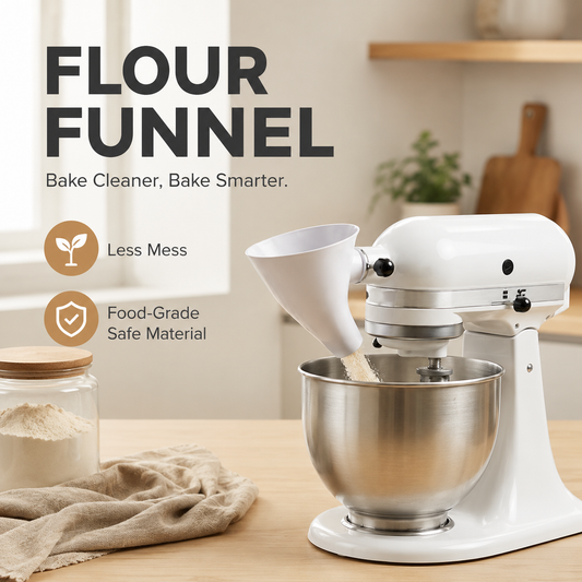 🔥LAST DAY 50% OFF ✨Flour Funnel for Kitchen Aid Stand Mixer