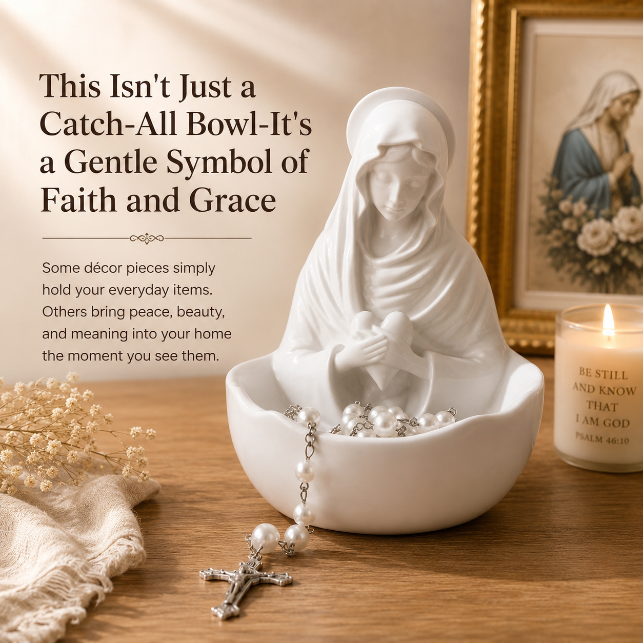 🔥Last Day 50% OFF - Handmade Virgin Mary Catch-All Bowl