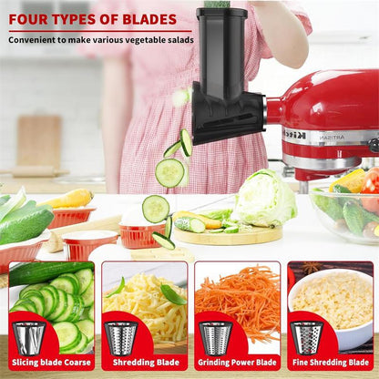 ⚡🍴Stainless Steel Slicer Shredder Attachment for KitchenAid Stand Mixer