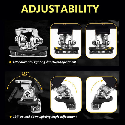 🔥LAST DAY 49% OFF - 🛠️🚗2PCS Universal Hood LED Light Bar Mounting Brackets
