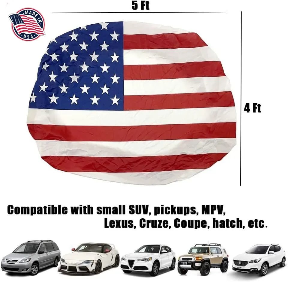 🎉4th Of July Flash Sale 65K+🔥American Car Hood Flag🦅[Buy 2 Free Shipping]
