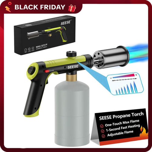 SEESE Professional Propane Torch 🔥 | One-Touch Max Flame for Cooking & DIY | Perfect Holiday Gift 🎁