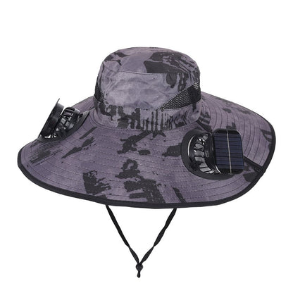 🔥Father's Day Best Sellers ☀️2026 New Three Solar Fan Outdoor Cooling Fan Hat