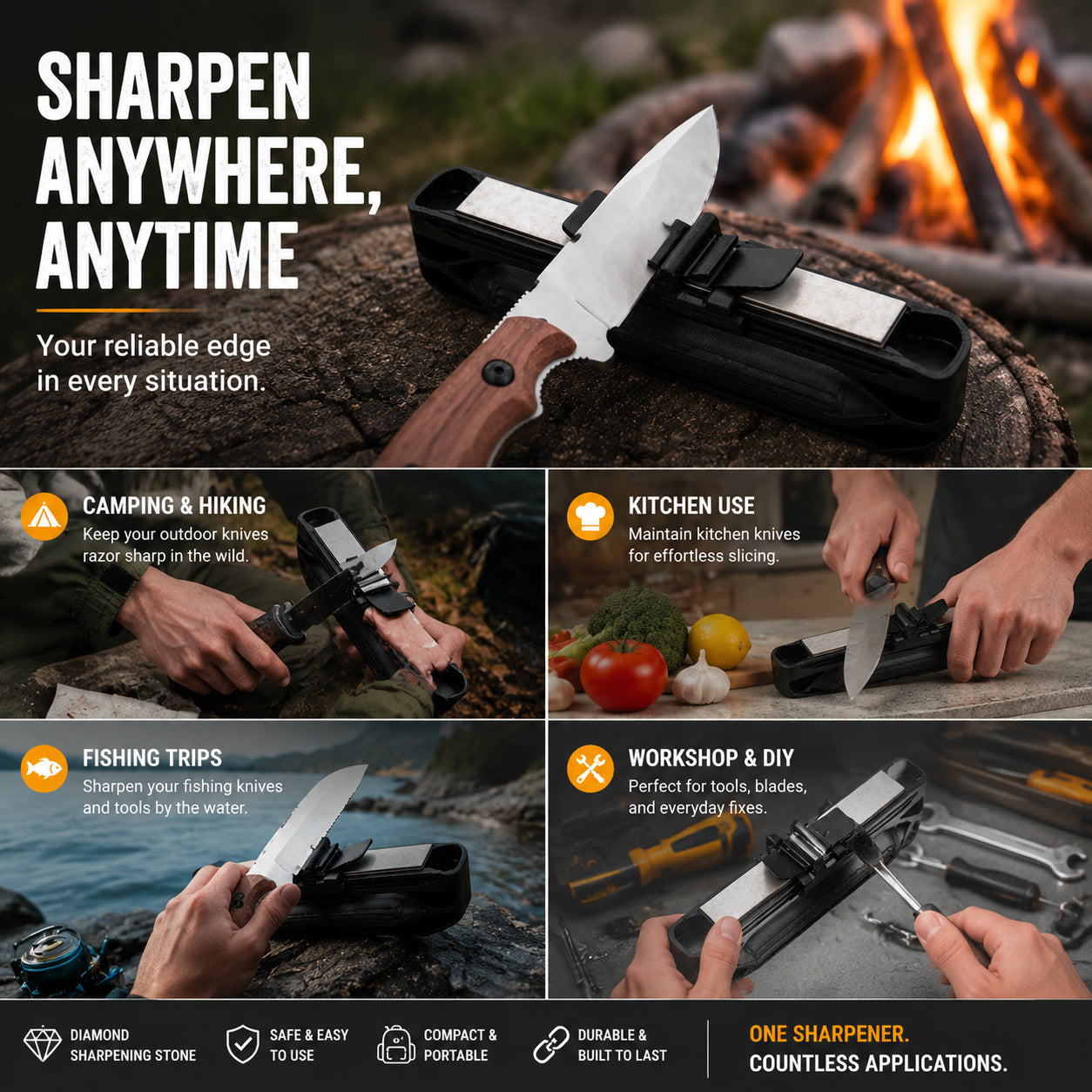 🔥Hot Sale 49% OFF🛠️🔪Venture Portable Knife Sharpener