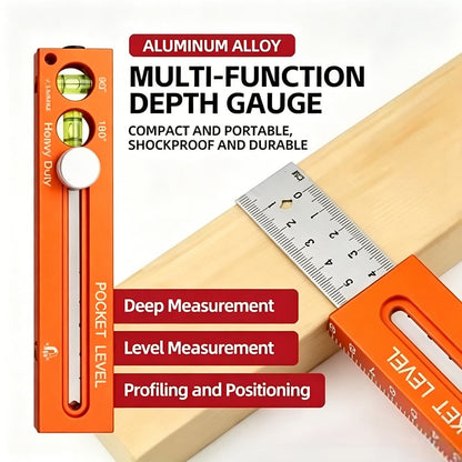🔥Last Day 50% OFF -📏Multifunctional Marking Level Ruler