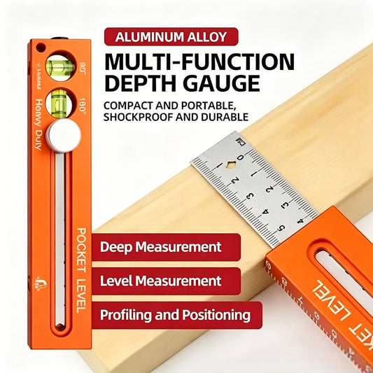 🔥Last Day 50% OFF -📏Multifunctional Marking Level Ruler