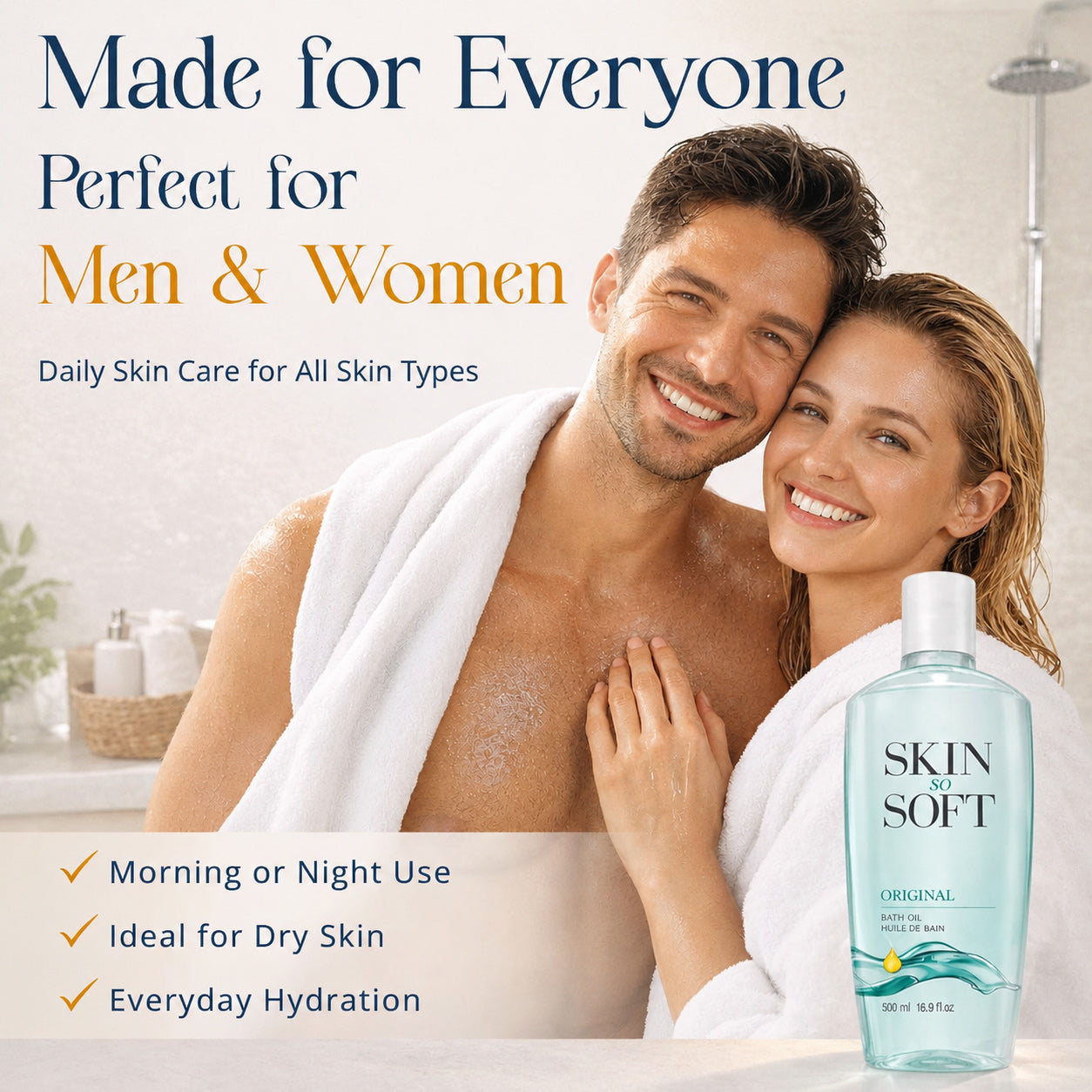 🛁 Indulge in Pure Luxury - 49% OFF - ✨ Skin So Soft Original Bath Oil - For Silky Smooth Skin & Natural Mosquito Protection!
