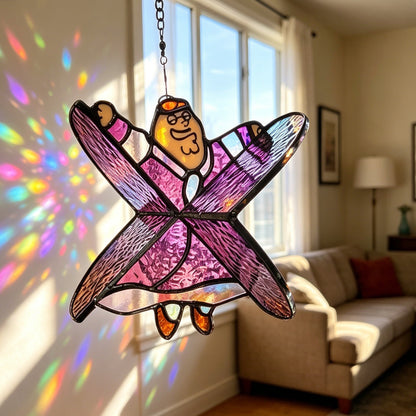 ✨Peter Griffin Star Stained Glass Suncatcher
