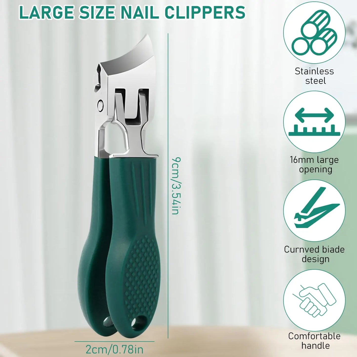 🔥Last Day Sale - Eagle Beak Angled Nail Clippers 3-Piece Set