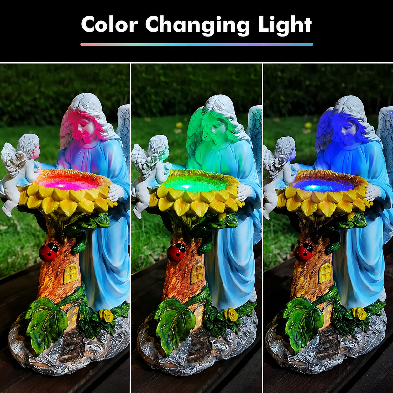 👼Mesmerizing Color-Changing Angel Garden Statue Light