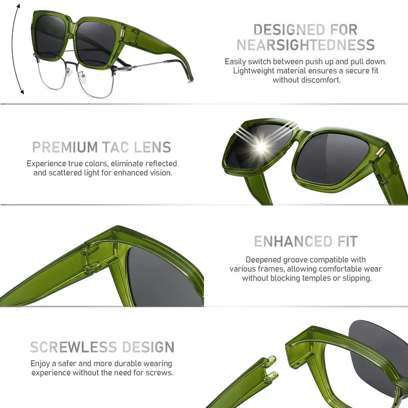 🎉LAST DAY - BUY 1 GET 1 FREE😎2026 New Polarized UV400 Protection Trendy Round Cat-eye Sunglasses 🕶️