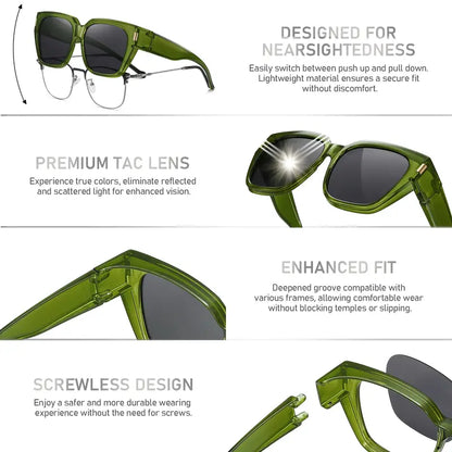 🎉LAST DAY - BUY 1 GET 1 FREE😎2026 New Polarized UV400 Protection Trendy Round Cat-eye Sunglasses 🕶️