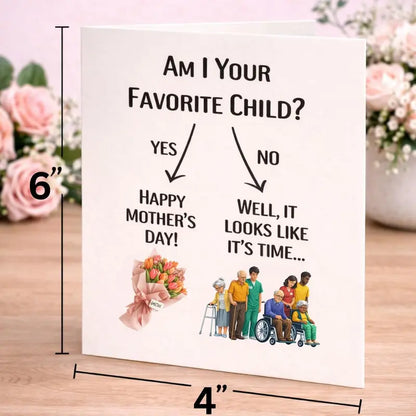 🎁 Funny Mothers Day Card for Mom