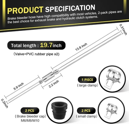 🔥Last Day 49% OFF - 💥Brake Bleeder Hose One Way Check Valve