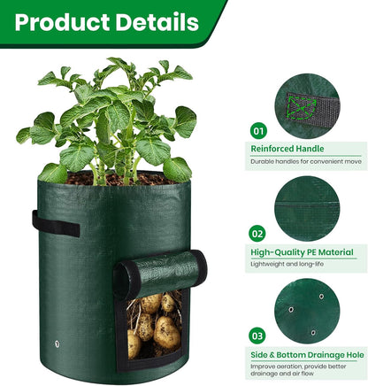🌱Large 10-Gallon Grow Bags