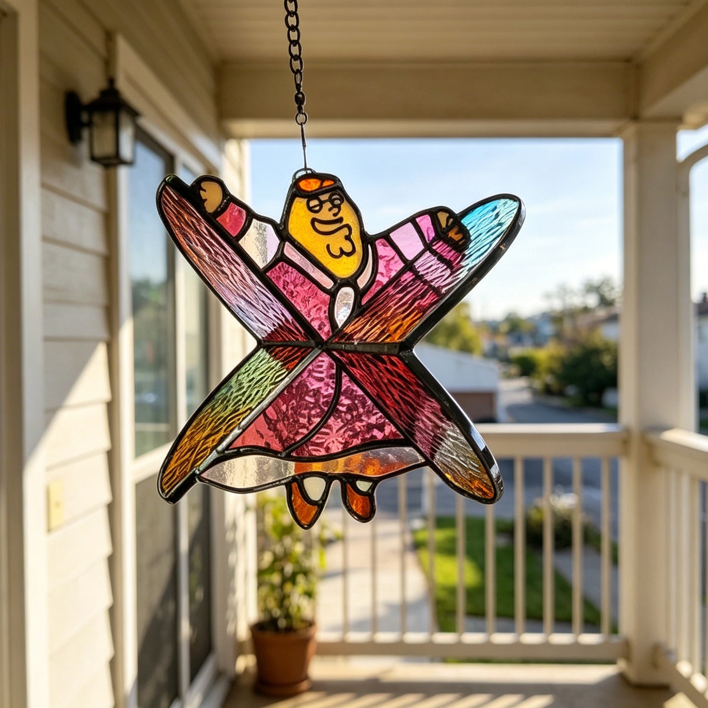 ✨Peter Griffin Star Stained Glass Suncatcher