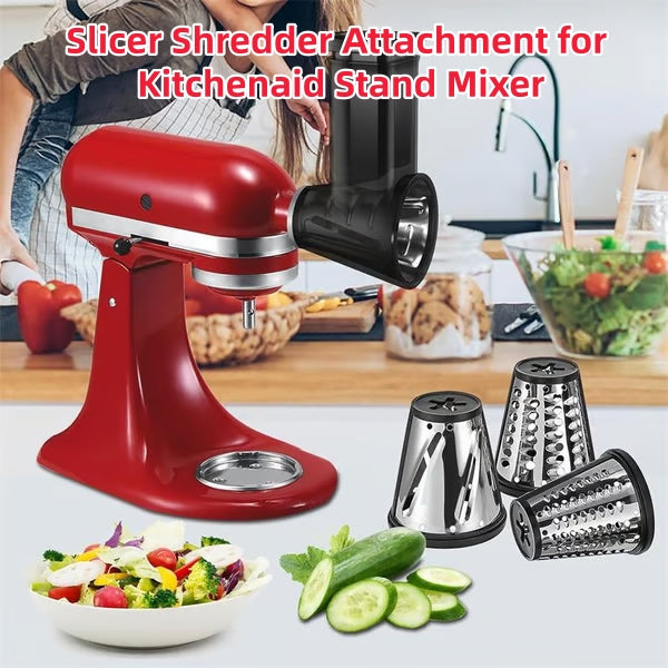 ⚡🍴Stainless Steel Slicer Shredder Attachment for KitchenAid Stand Mixer