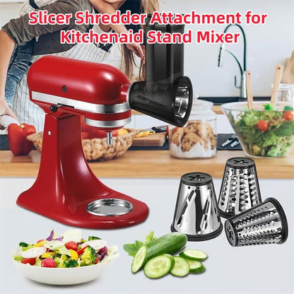 ⚡🍴Stainless Steel Slicer Shredder Attachment for KitchenAid Stand Mixer