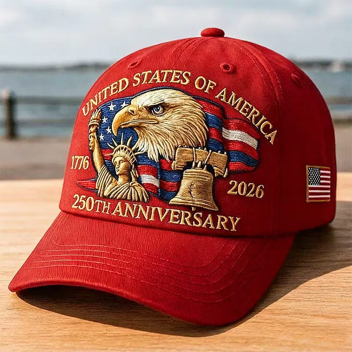 🗽Eagle & Liberty – United States 250th Anniversary Printed Hat🦅(Breathable & Lightweight Comfort & Unisex Fit)