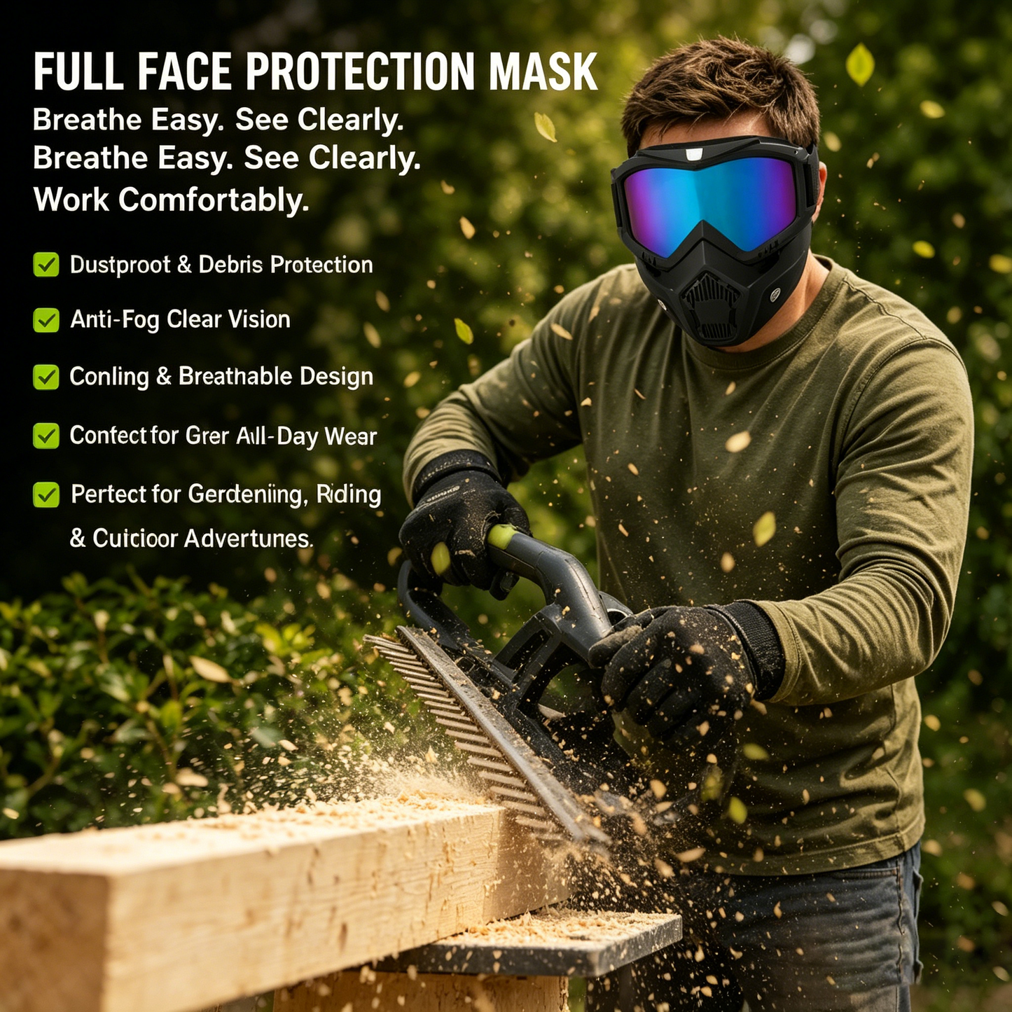 🔥 Full Face Cooling Anti-Fog Dustproof Outdoor Protection Mask