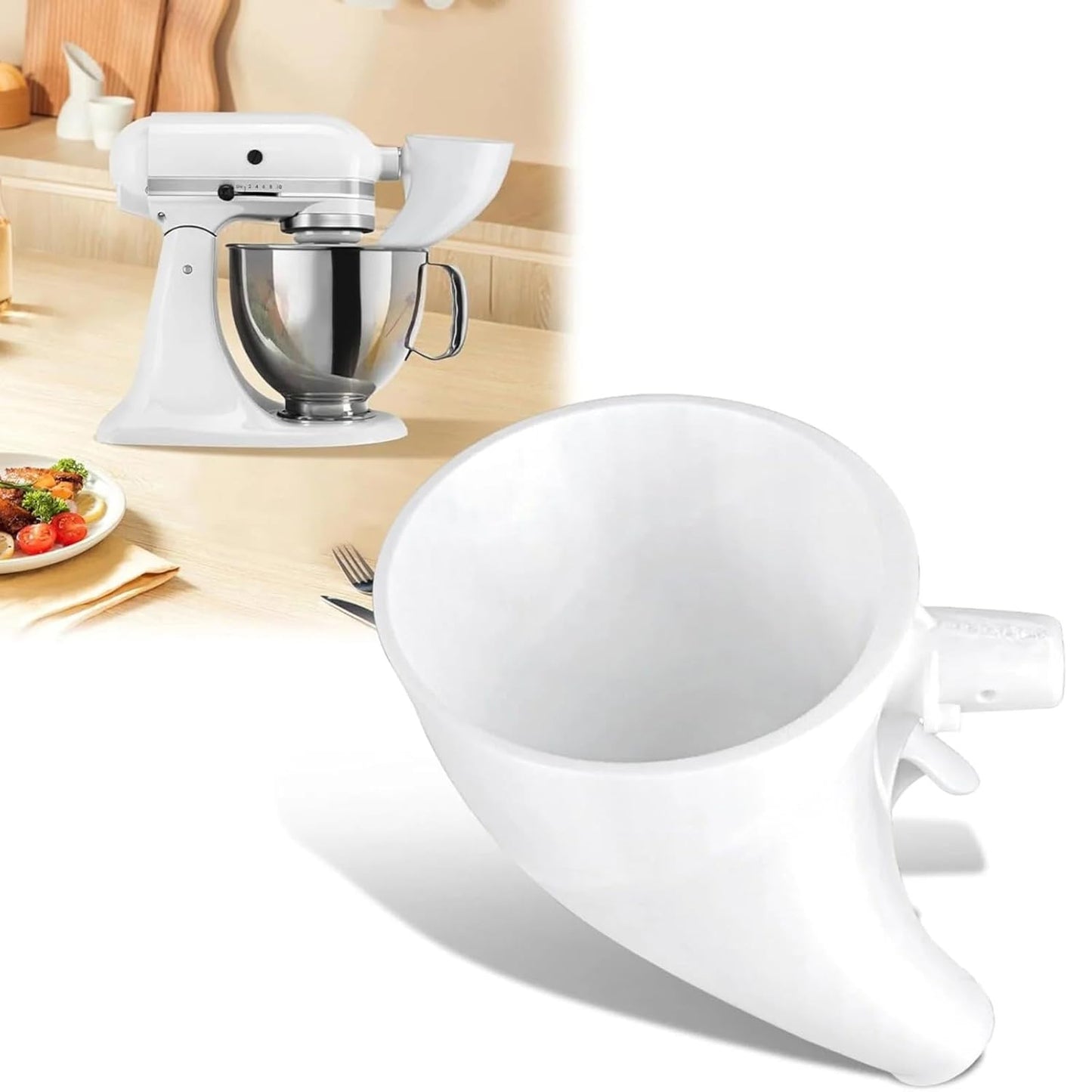 🔥LAST DAY 50% OFF ✨Flour Funnel for Kitchen Aid Stand Mixer