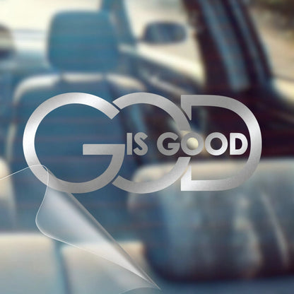✝️God Is Good Vinyl Decal – Christian Sticker (Outdoor Rated 5+ Years)