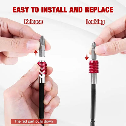 🔥LAST DAY 49% OFF 🛠️Drill Bit Extension 2/4/6/12'', Magnetic Bit Holder 4 Pcs, Drill Extension Bit Holder 1/4'' Hex