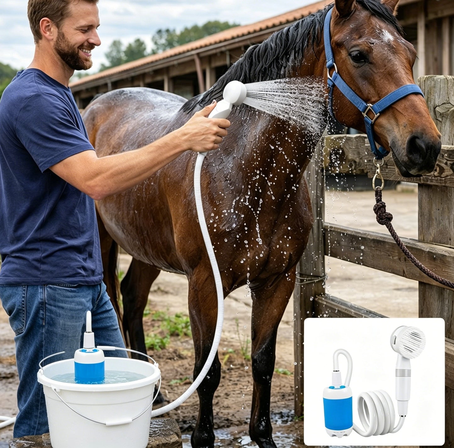 🚿 Stay Fresh Outdoors 49% OFF✨ Portable Camping Shower with Adjustable Flow