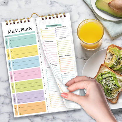 🔥Magnetic Weekly Meal Planner Notebook