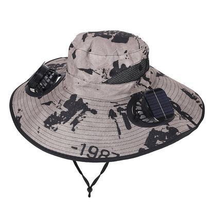 🔥Father's Day Best Sellers ☀️2026 New Three Solar Fan Outdoor Cooling Fan Hat