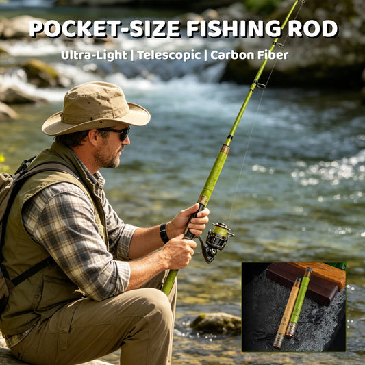 🎣 Ultra-Light Carbon Fiber Mini Fishing Rod