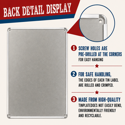 🔥Father's Day 49% OFF - Vintage "Dad's Shit List" Aluminum Tin Sign🤣