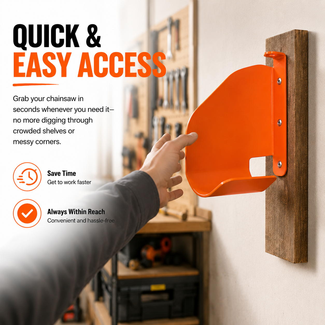 🔥 Chain Saw Wall Mount Holder