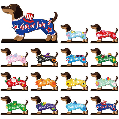 ✨Cute Animal-Themed Wooden Desktop Ornaments 🐱🐶