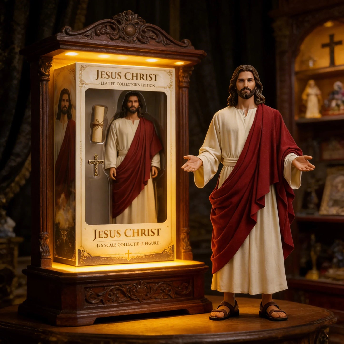 🔥Last Day 50% OFF - 🙏✝️Jesus Christ Limited Collector’s Edition 1/6 Scale Figure(✨Same as in the video)