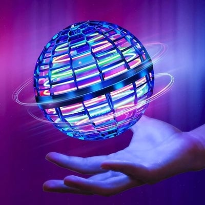 🌟🛸 Boomerang Flying Orb Toy, Hand-Controlled Hover Ball with LED Lights