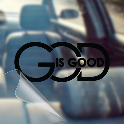 ✝️God Is Good Vinyl Decal – Christian Sticker (Outdoor Rated 5+ Years)