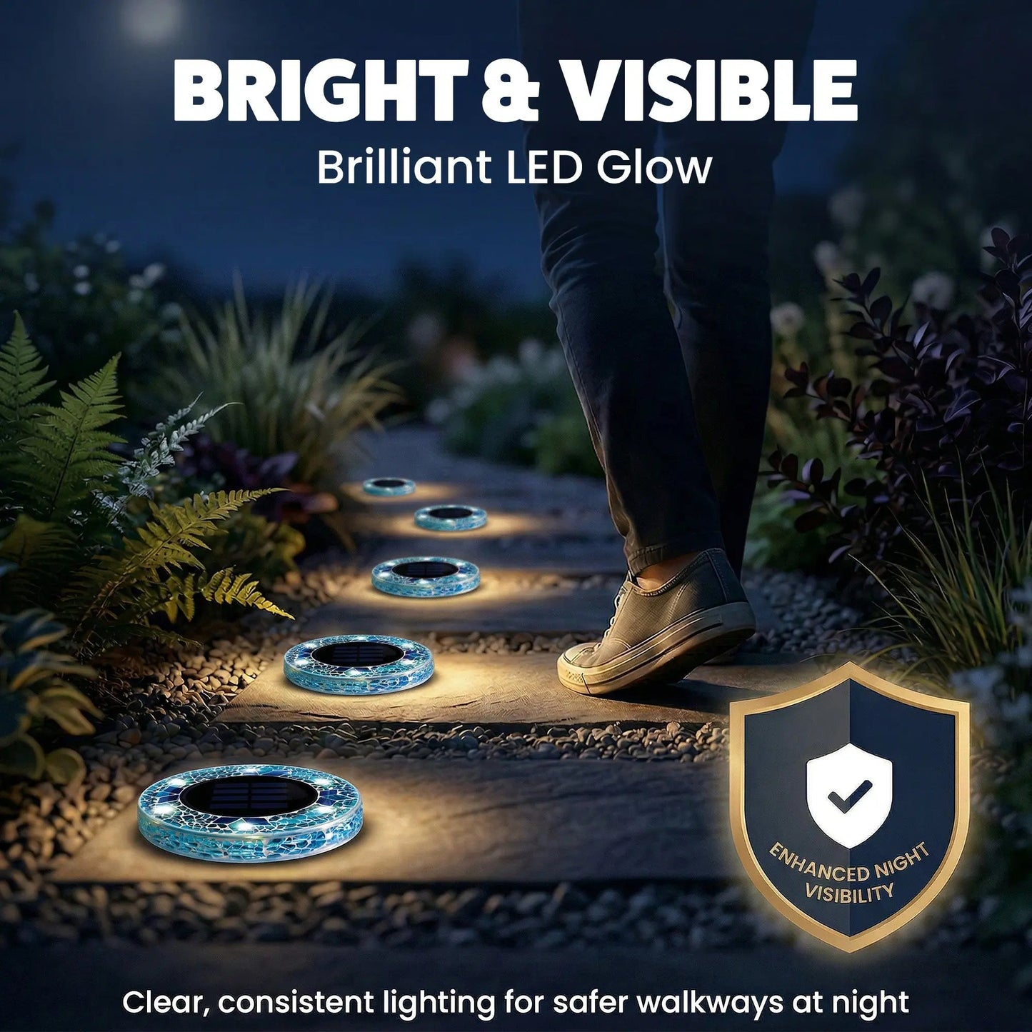 🔥FREE SHIPPING✨Waterproof Outdoor Glass LED Garden Stake Lighting