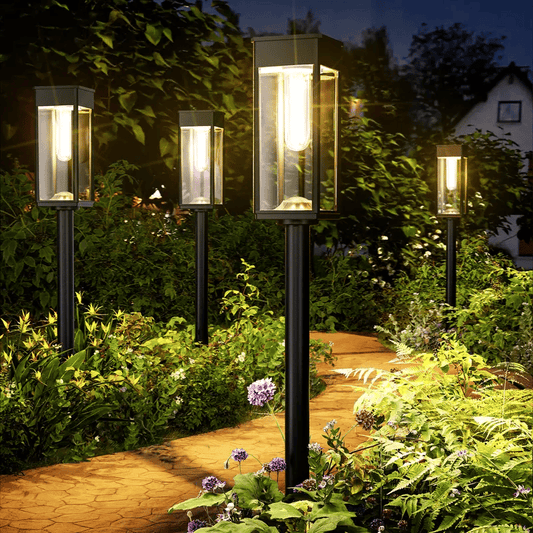 Elegant Solar Pathway Lights Modern Luxury IP65 Waterproof
