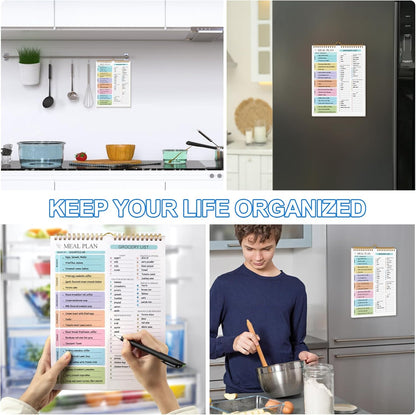 🔥Magnetic Weekly Meal Planner Notebook